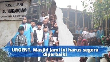 Masjid Jami AL-MUKAROMAH ini harus segera DIPERBAIKI