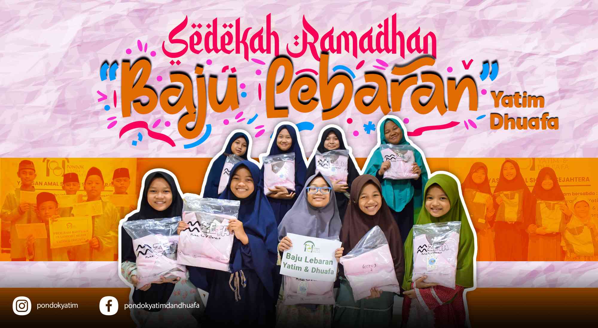 Hadiahkan Baju Lebaran tuk Anak Yatim Dhuafa