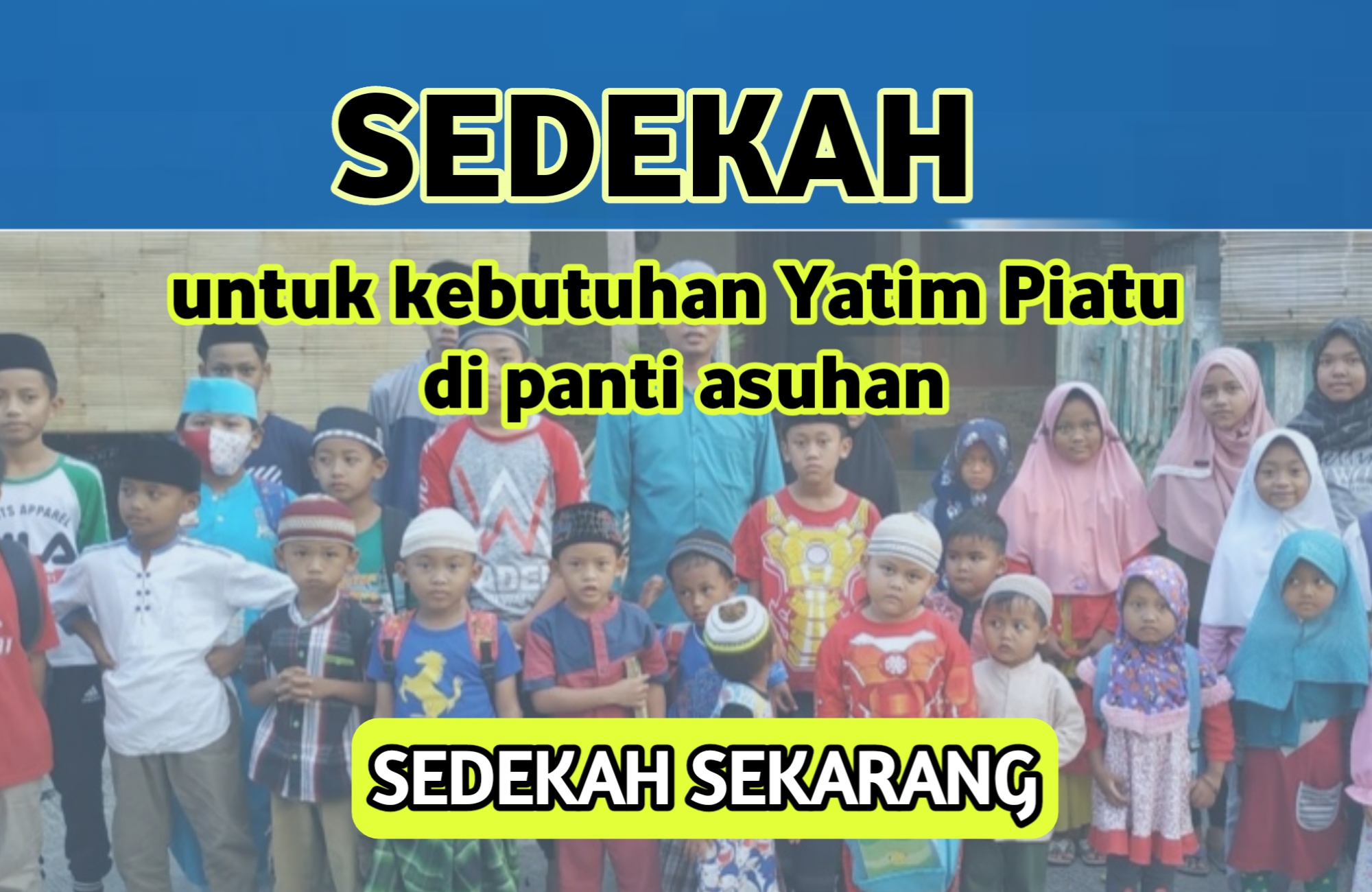 Sedekah untuk kebutuhan yatim panti asuhan