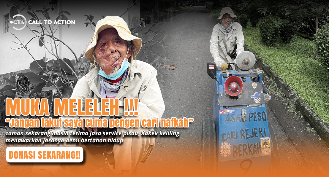 Bantu Tukang Service Pisau Mukanya Meleleh Berobat