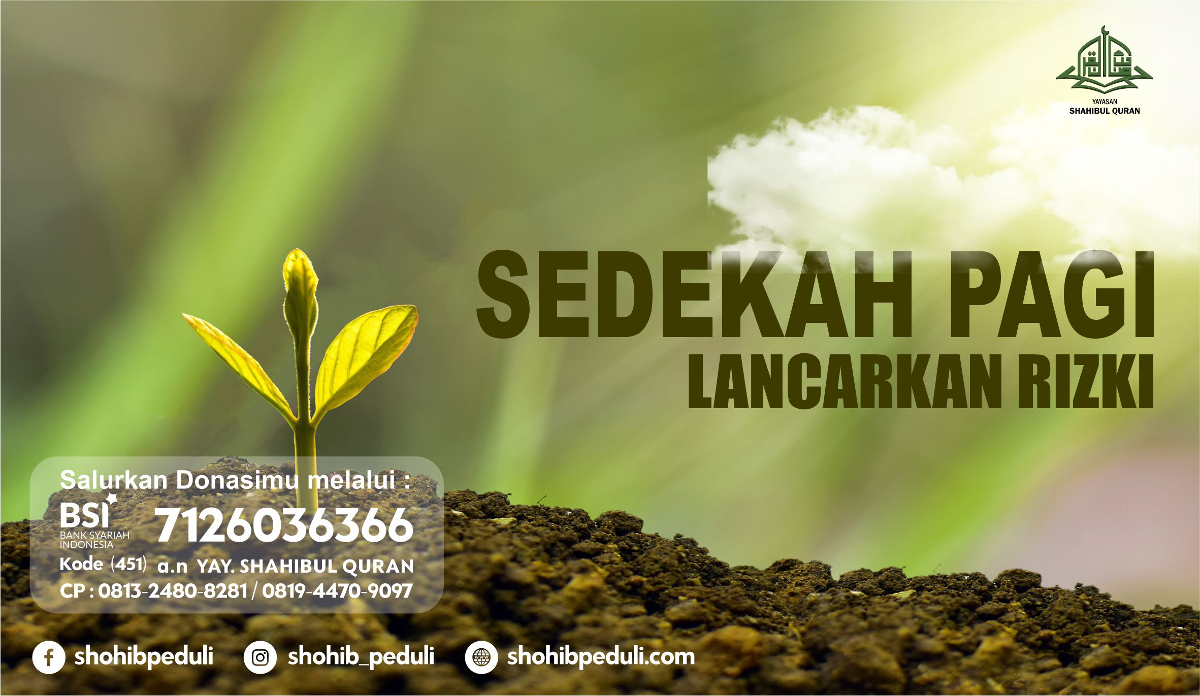 SEDEKAH PAGI untuk Lancarkan Rizki