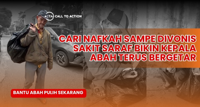 Bantu Abah Udin Penjual Jelly Sembuh, Agar Bisa Jualan Tanpa Kepala Bergertar Terus