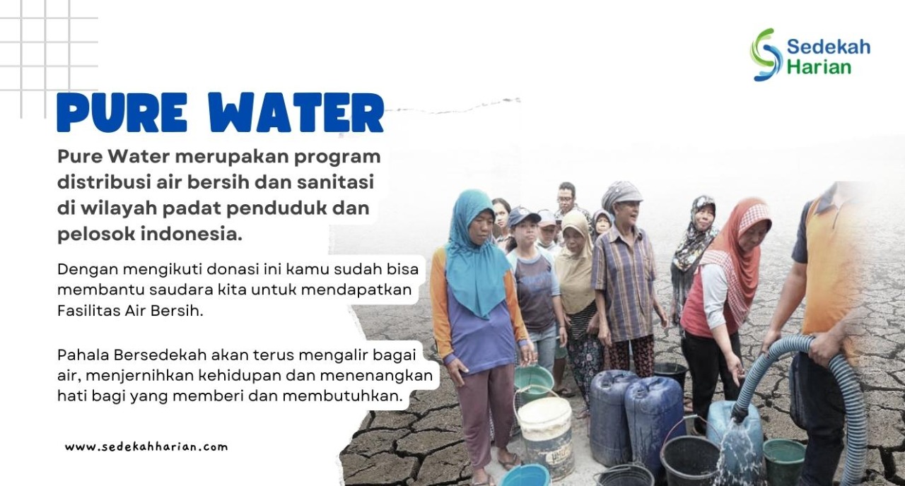 SEDEKAH AIR BERSIH PAHALA MENGALIR SEPERTI AIR