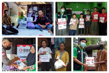 SEDEKAH BERAS UNTUK ANAK YATIM, PENGHAFAL QUR'AN DAN DHUAFA