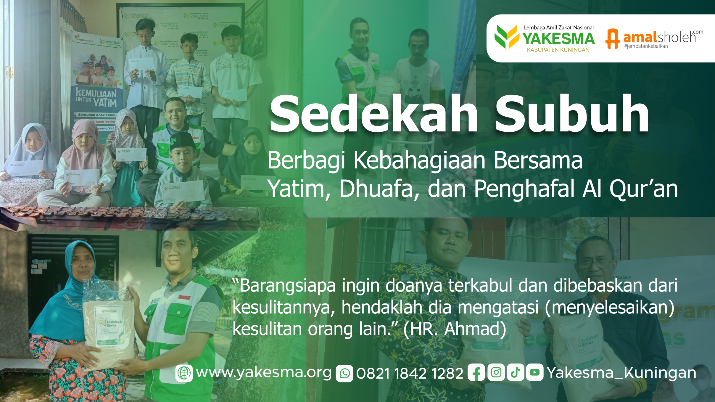 Sedekah Subuh, Berbagi Kebahagiaan Untuk Yatim, Dhuafa, Dan Penghafal ...