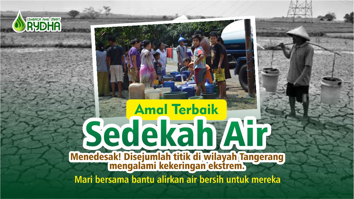 Amal Terbaik, Sedekah Air Bersih untuk Warga Tedampak Kekeringan