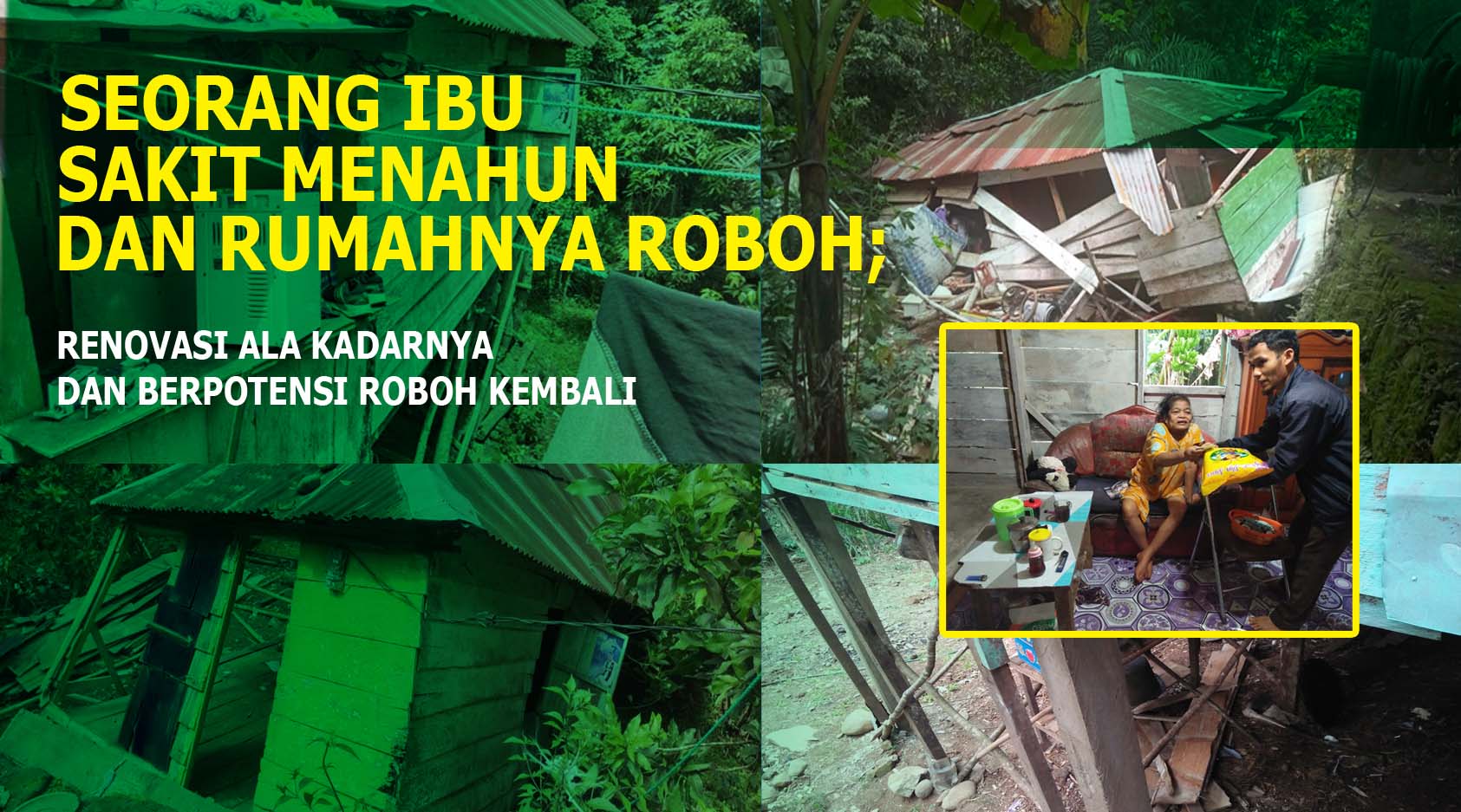 Urgent; Rumah Seorang Pencari Barang Rongsokan Roboh