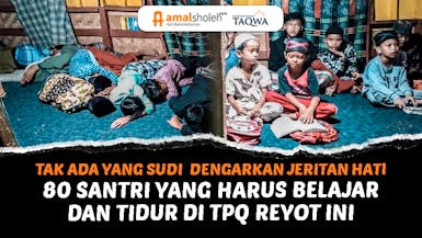 BANTU 80 SANTRI PERBAIKI TPQ SATU-SATUNYA