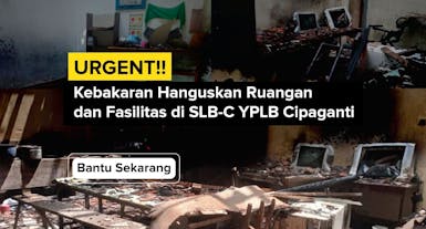 Gotong Royong Bantu SLB Cipaganti dari Kebakaran