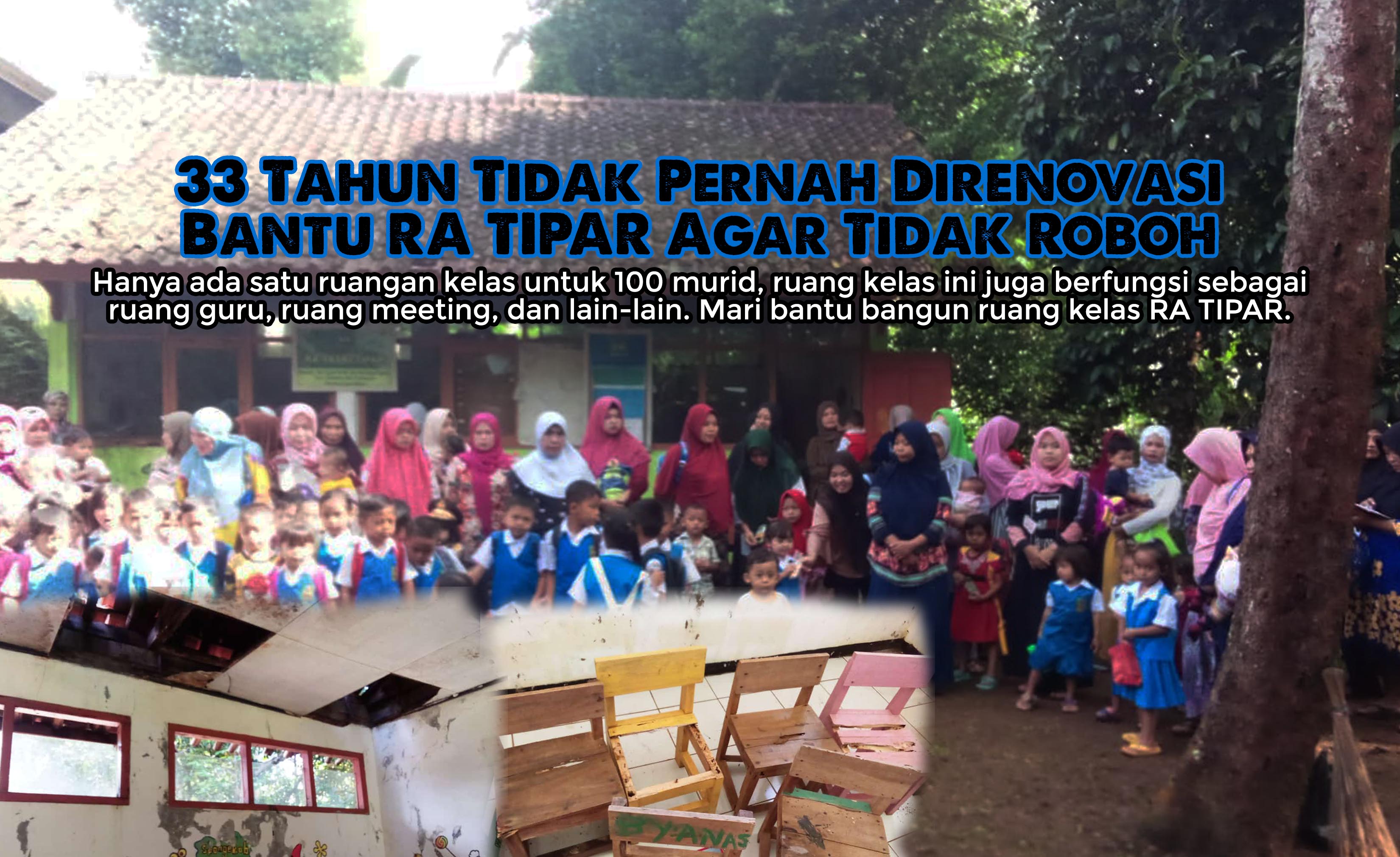Hampir Ambruk, Bantu Alia dan Teman-Teman Bersekolah Dengan Nyaman