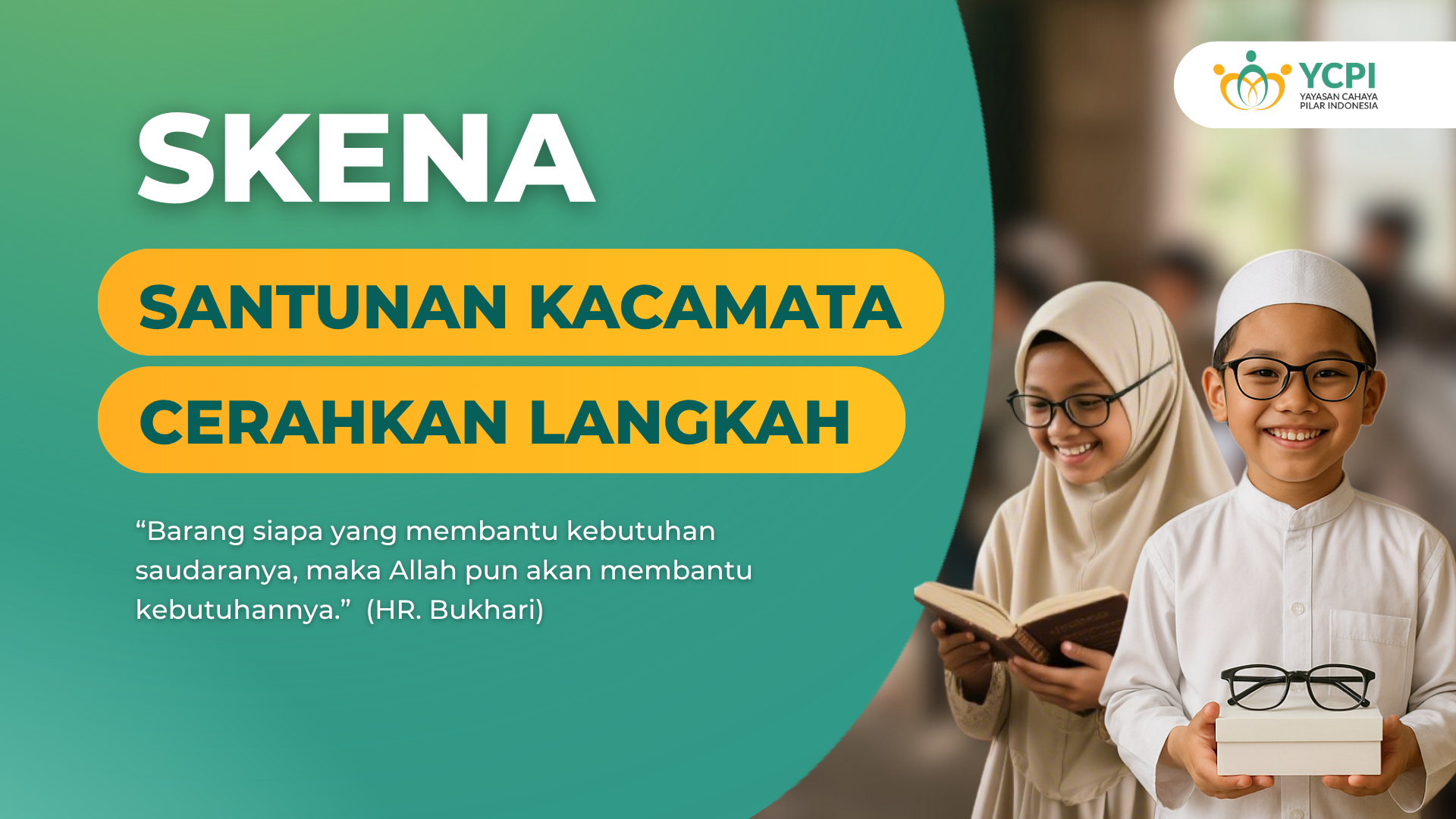 Bantuan Kacamata Mencerahkan Langkah