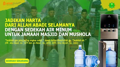 Sedekah Dispenser dan Air Minum untuk Jamaah Masjid dan Mushola