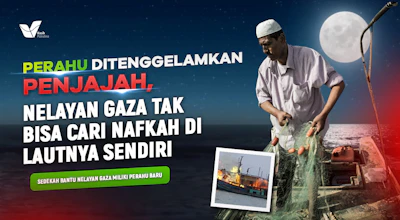 Sedekah Renovasi Perahu, Bantu Nelayan Palestina Cari Nafkah