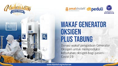 Wakaf Generator Oksigen Plus Tabung