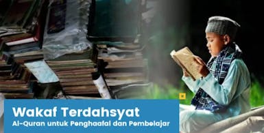 Sedekah Al-Quran dan Kitab untuk santri Yayasan Al-Falah