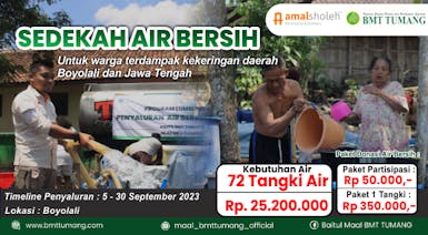 Darurat!! Sedekah Air Bersih Untuk Warga Terdampak Kekeringan