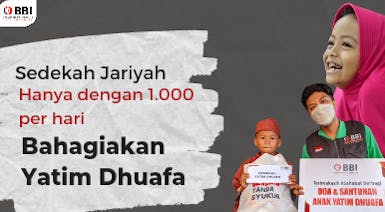 Sedekah Jariyah Bahagiakan Yatim Dhuafa