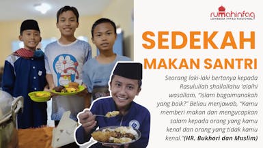Sedekah Makan untuk Santri
